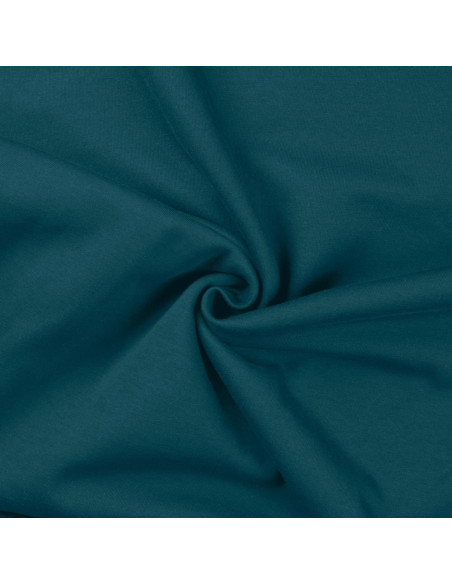 Tissu sweat - Bleu pétrole