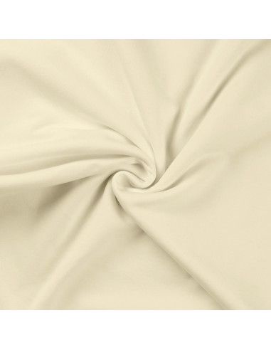 Tissu sweat molleton - Écru