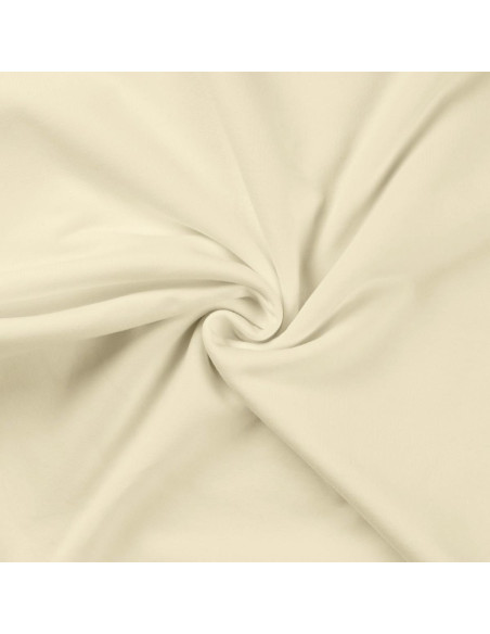 Tissu sweat molleton - Écru