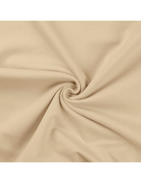 Tissu sweat molleton - Champagne