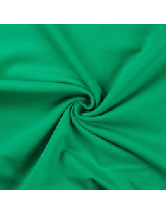 Tissu sweat molleton - Vert herbe