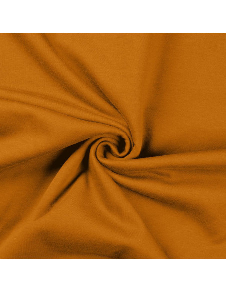 Tissu sweat molleton - Ocre