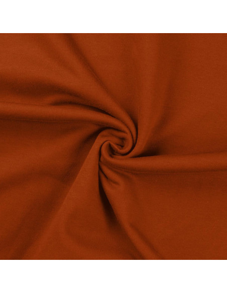 Tissu sweat molleton - Cognac