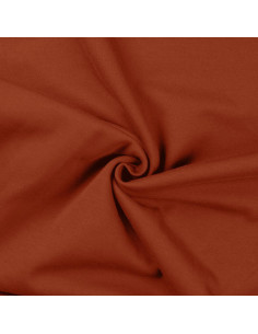 Tissu sweat molleton - Terracotta