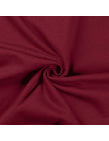 Tissu sweat molleton - Lie de vin
