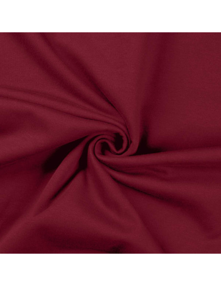 Tissu sweat molleton - Lie de vin