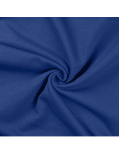 Tissu sweat molleton - Bleu royal