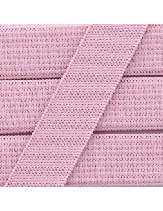 Élastique souple 15 mm - Rose