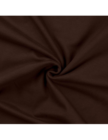 Tissu sweat molleton - Marron foncé