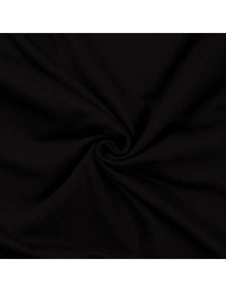 Tissu sweat molleton - Noir