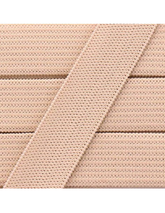 Élastique souple 15 mm - Beige