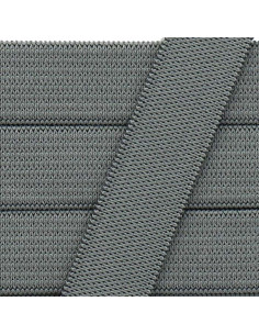 Élastique souple 15 mm - Gris foncé