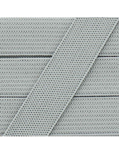 Élastique souple 15 mm - Gris clair