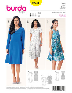 Patron de robe - Burda 6821
