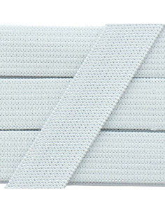 Élastique souple 15 mm - Blanc