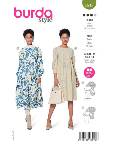 Patron de robe - Burda 5948