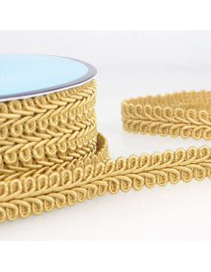 Galon épi style Chanel - Beige doré