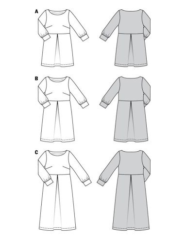 Patron de robe - Burda 5975