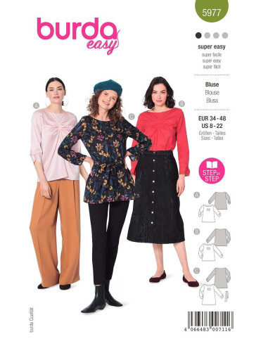 Patron de T-shirt - Burda 5977