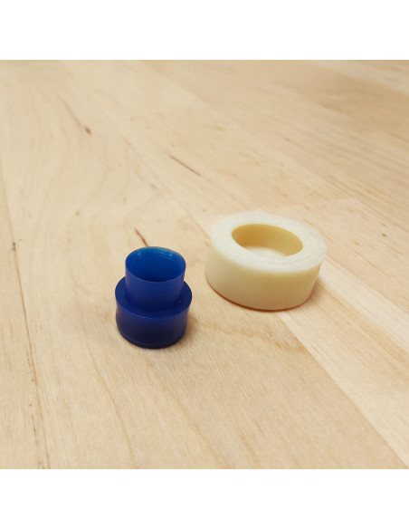 Outil de pose pour boutons à recouvrir 15 mm