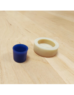 Outil de pose pour boutons à recouvrir 19 mm