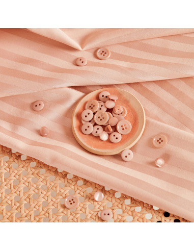 Tissu coton viscose Stripes Blush - Atelier Brunette