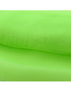 Tissu organza - Vert citron