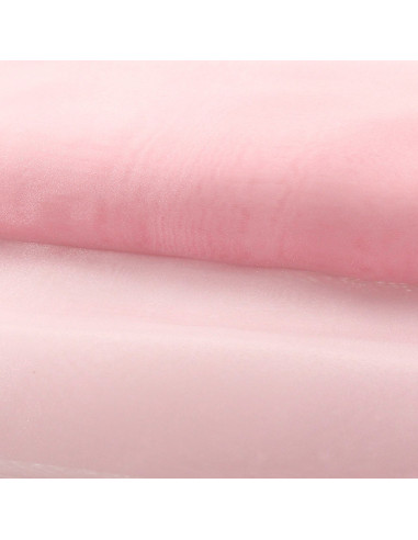 Tissu organza - Rose layette