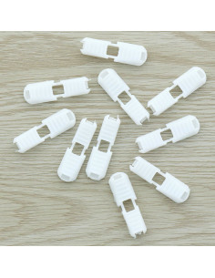 Embout de cordon pliable - Blanc