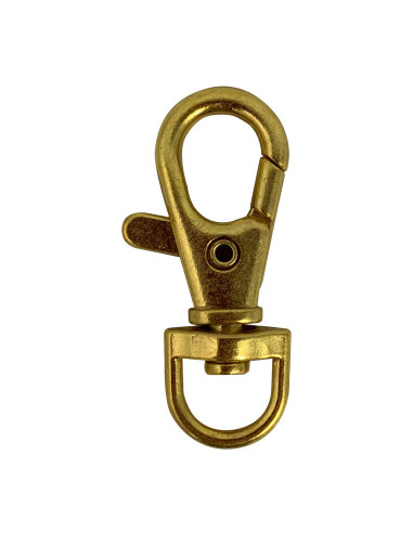 Mousqueton métal - Doré 40 x 10 mm