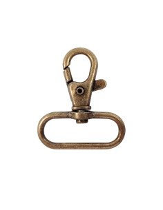 Mousqueton métal - Bronze 40 x 30 mm