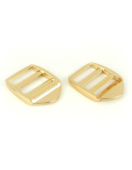 Boucles de réglage métal or 25 mm