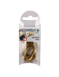 Fermoir tourniquet ovale 35 x 20 mm - Or