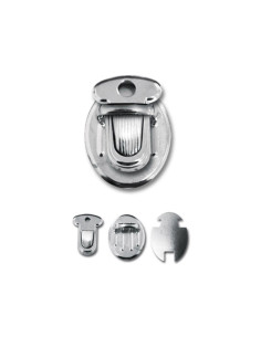 Fermeture mini pour cartable 25 x 18 mm - Argent
