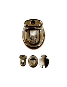 Fermeture mini pour cartable 25 x 18 mm - Bronze