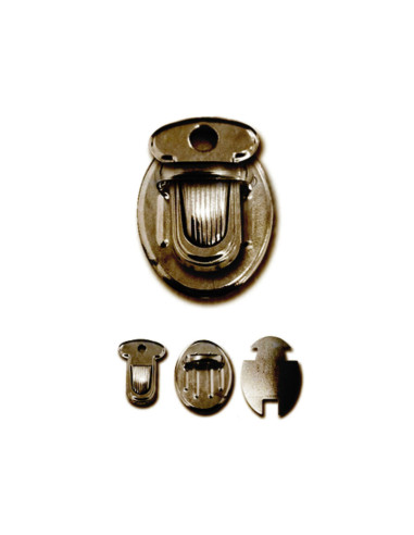 Fermeture mini pour cartable 25 x 18 mm - Bronze