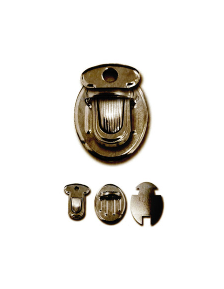 Fermeture mini pour cartable 25 x 18 mm - Bronze