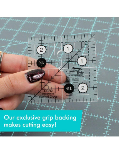 Règle carrée quilting 2.5" x 2.5" Creative Grids