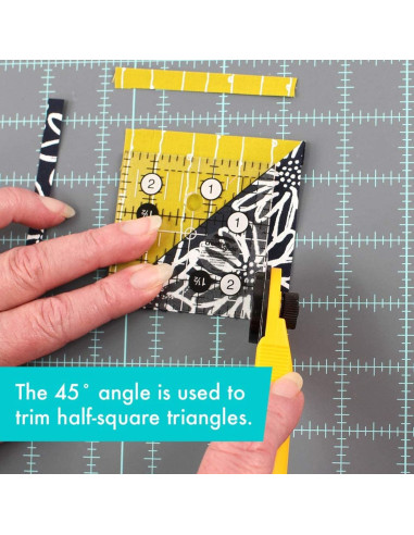 Règle carrée quilting 2.5" x 2.5" Creative Grids