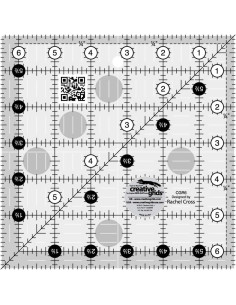 Règle carrée quilting 6.5" x 6.5" Creative Grids