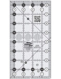 Règle rectangle quilting 4.5" x 8.5" Creative Grids