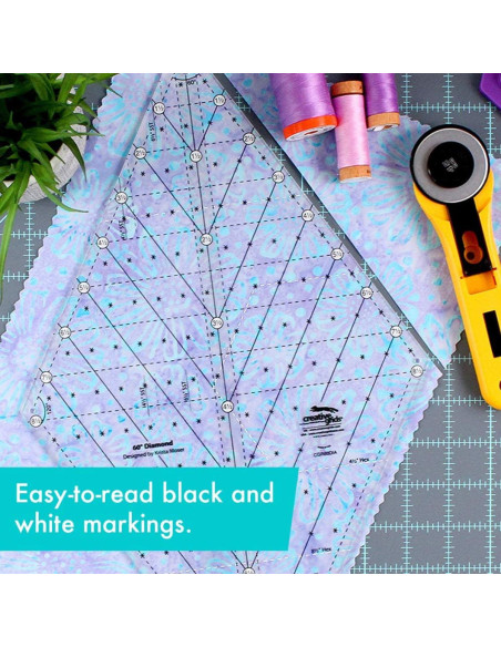 Règle quilting Diamond 60° Creative Grids