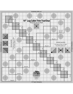 Règle Log Cabin Trim Tool Duo Creative Grids