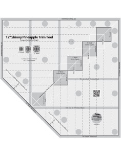 Règle 12" Skinny Pineapple Trim Tool Creative Grids
