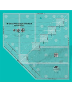 Règle 12" Skinny Pineapple Trim Tool Creative Grids 2