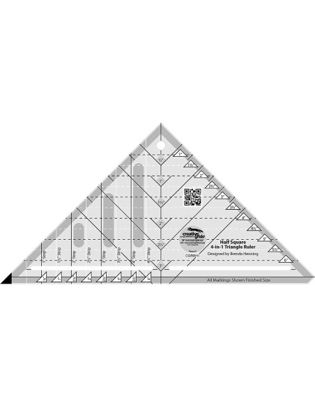 Règle triangle 4 en 1 Creative Grids