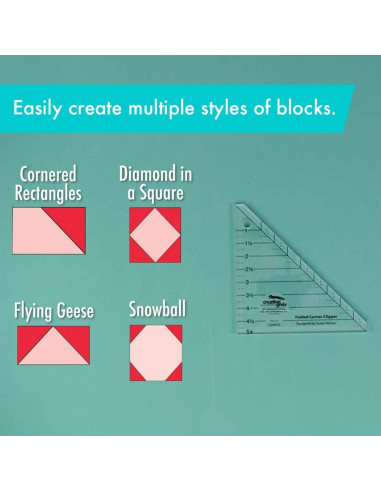Règle Folded Corner Clipper Creative Grids