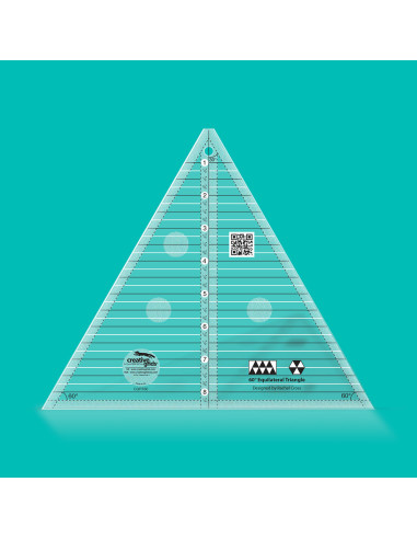 Règle triangle 60° 8" Finished Size Creative Grids