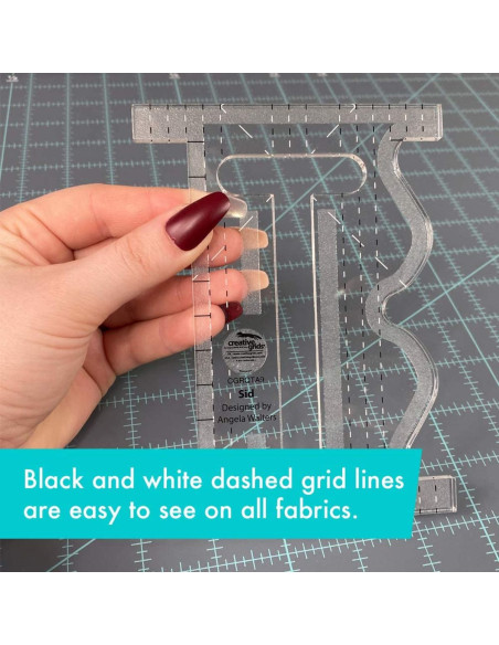 Règle Sid Machine Quilting Tool Creative Grids
