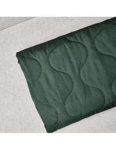 Tissu matelassé déperlant Wave - Vert bouteille